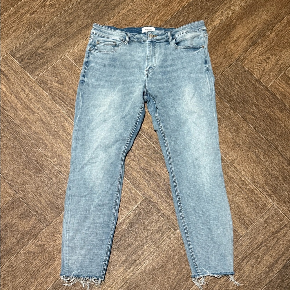 Light denim pistola jeans
